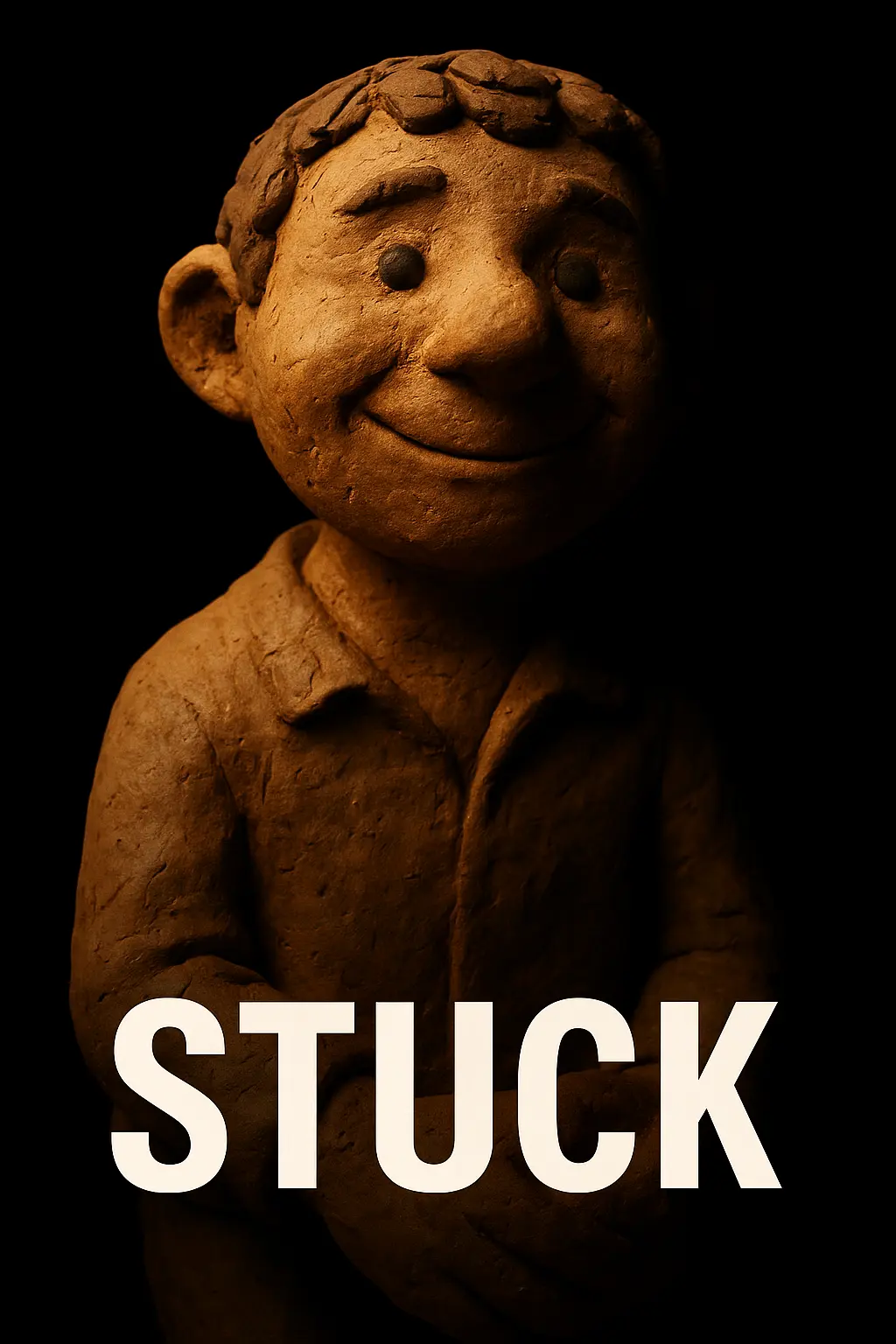 Cover of an AI-generated claymation comic with a twist.