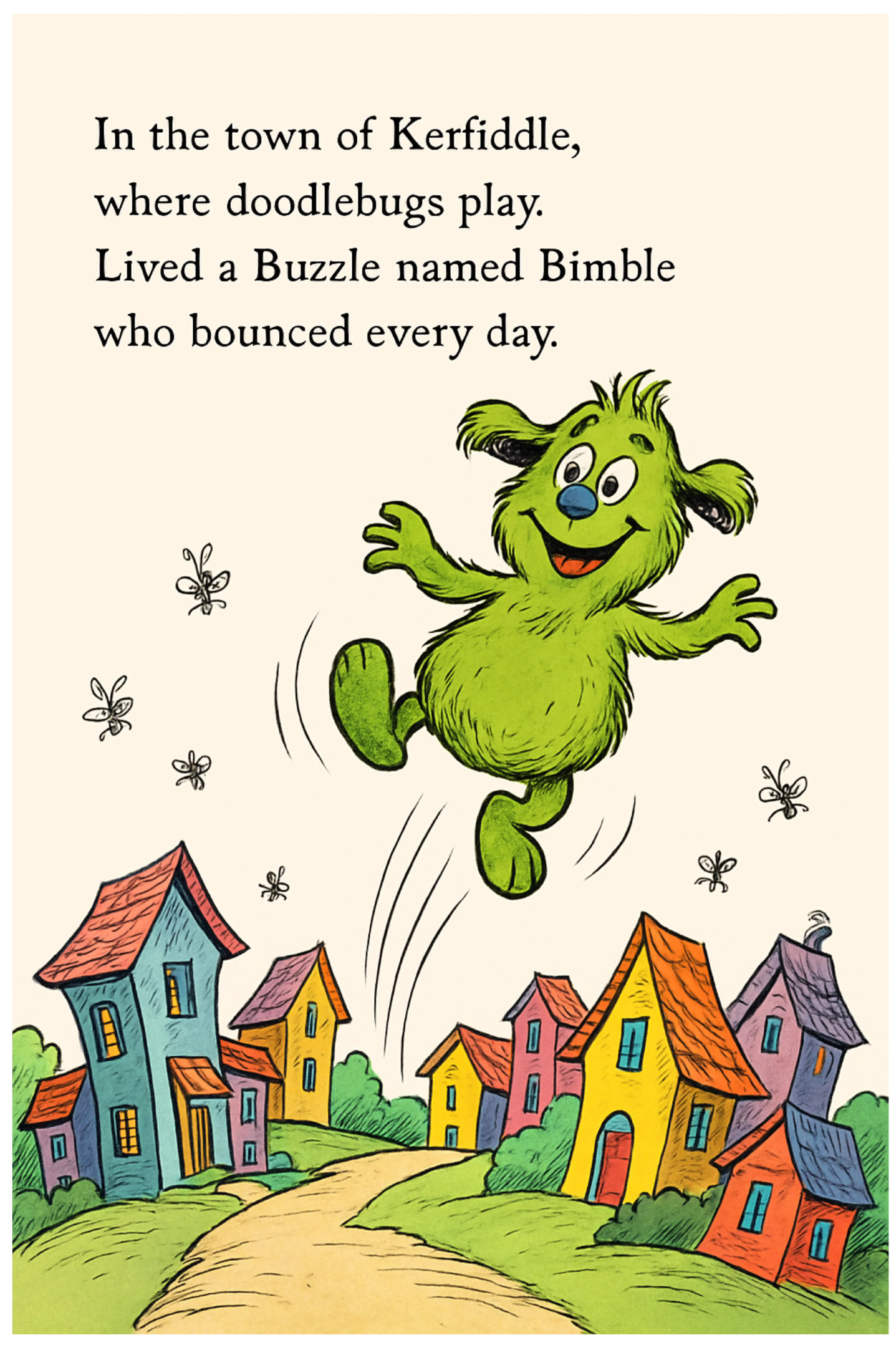 Page 1 of an AI-generated children's storybook.